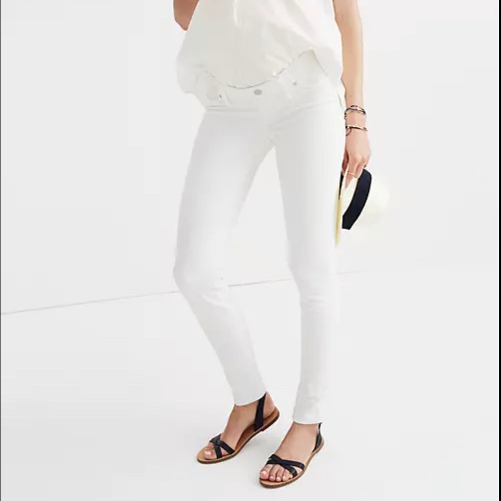 Madewell | Maternity Skinny Jeans in Pure White